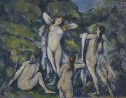 Paul Cezanne Women Bathing painting